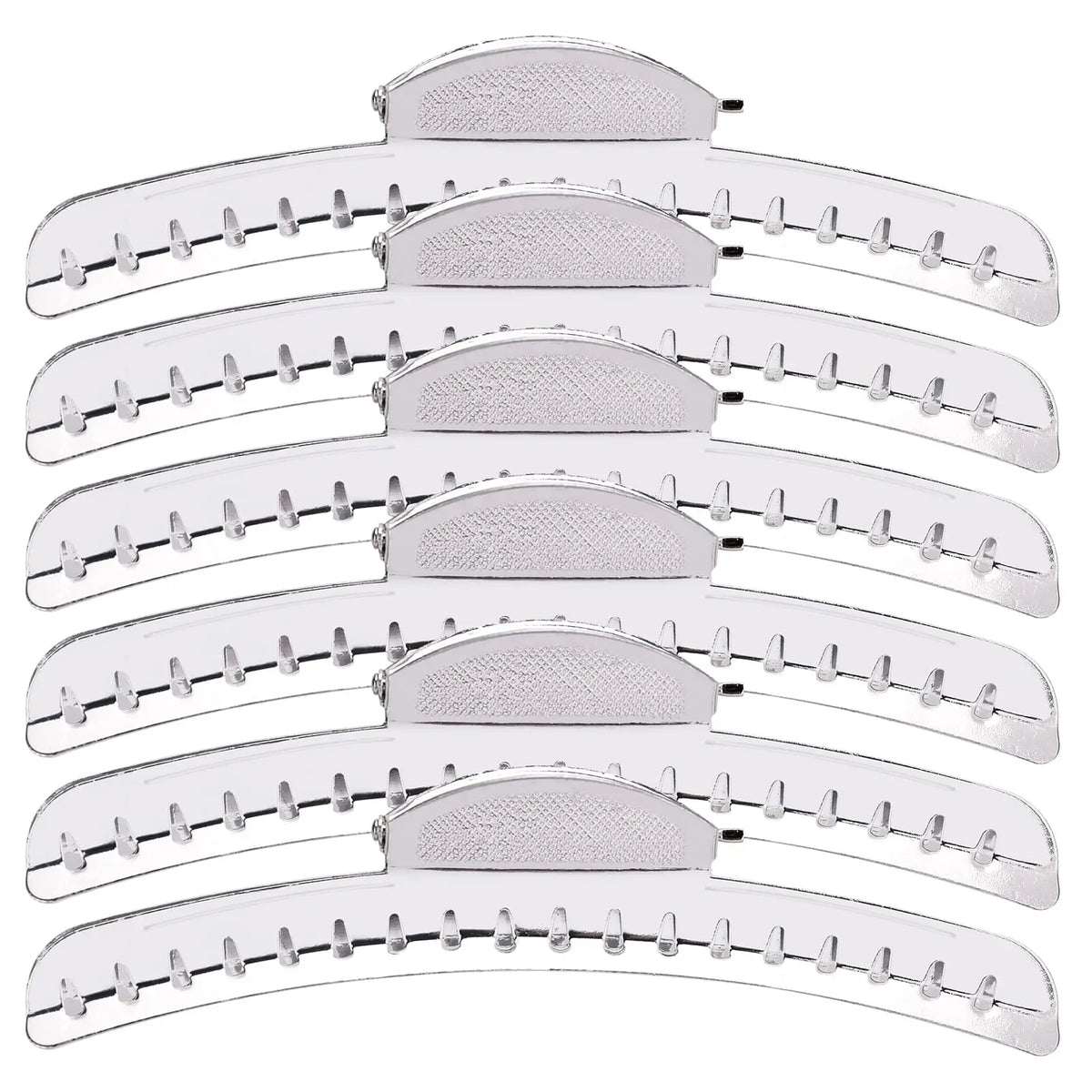 Metal Finger Wave Hair Clips – Aluminum Tip Styling Clamps 5pc Hair Styling Clips PRIMED siliver CN