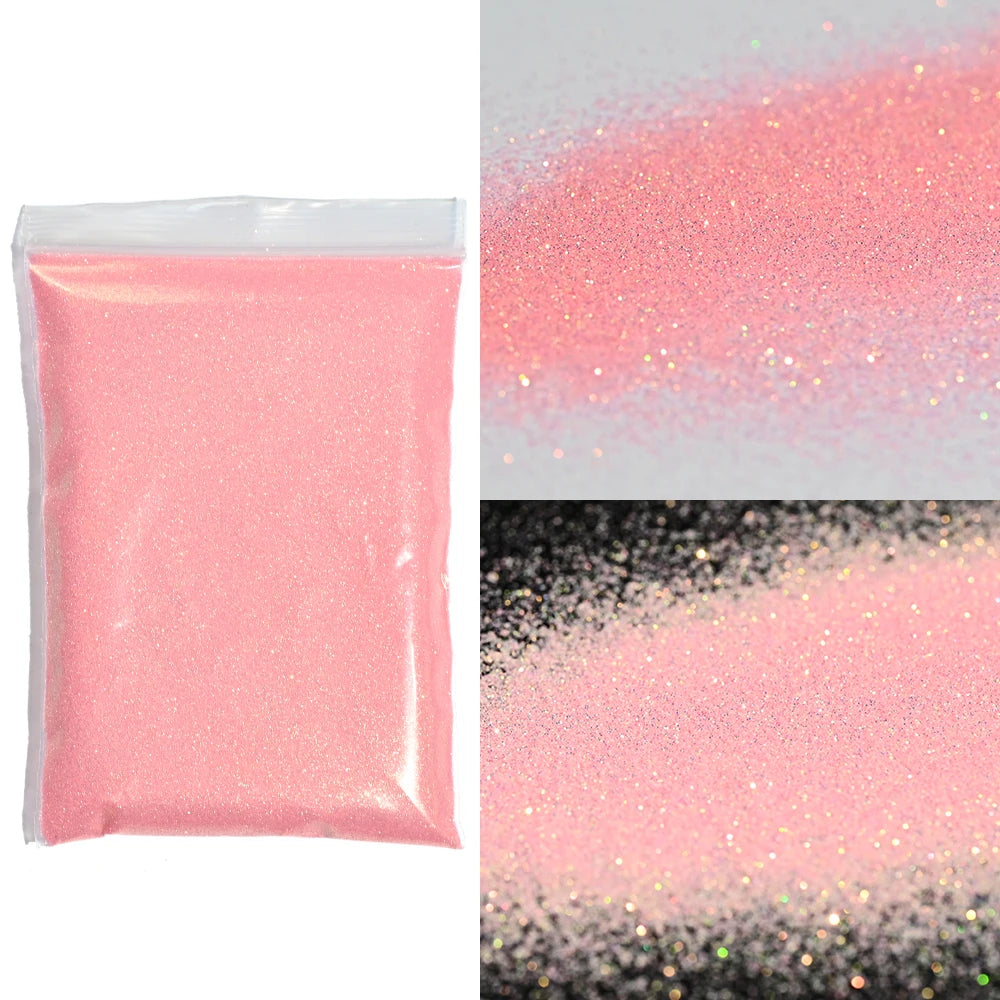 Ultra-Fine Nail Glitter Powder 10g – Pink & Blue Chrome Pigment