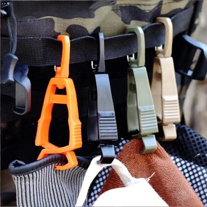5-Pack Tactical MOLLE Carabiner Clips | Lightweight Plastic Buckle Tactical Carabiner Clips PRIMED