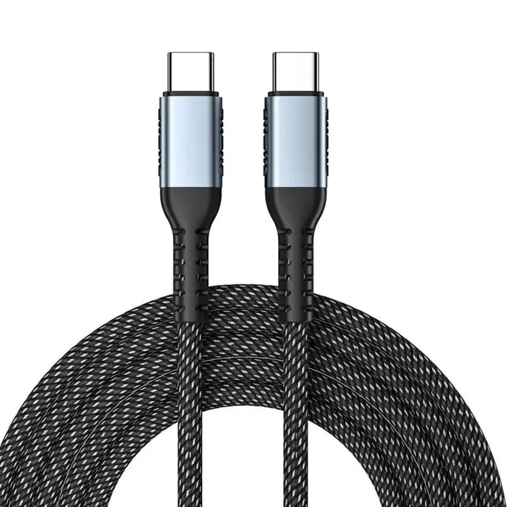 USB-C to USB-C Cable PD 100W 5A Fast Charging 1M/2M USB-C Charging Cable PRIMED Black 2m