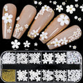 12-Grid 3D Black Nail Rhinestones – Mixed Crystal Shapes Set Nail Art Rhinestones PRIMED 10