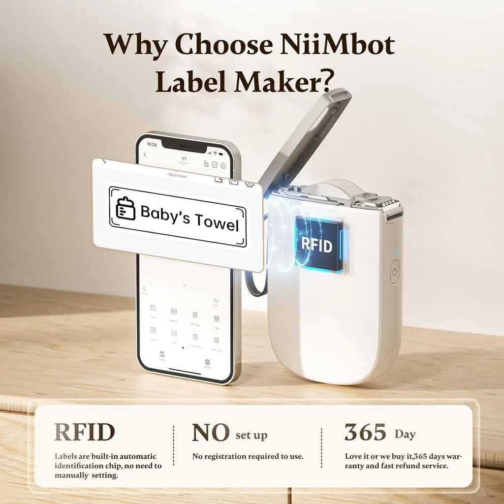 Niimbot D11H 300DPI Bluetooth Thermal Label Printer Portable Bluetooth Label Printer PRIMED