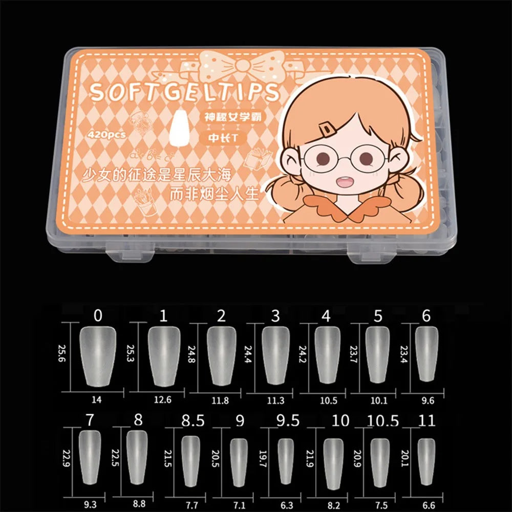 Ultra Short Matte Almond Press-On Nail Tips | 24/30 Pcs Set
