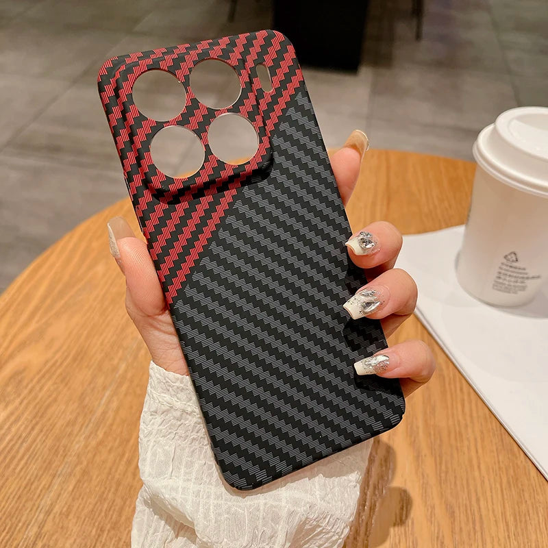 Xiaomi 15 Pro / Ultra / 14T Hard Carbon Fiber Case – Anti-Scratch