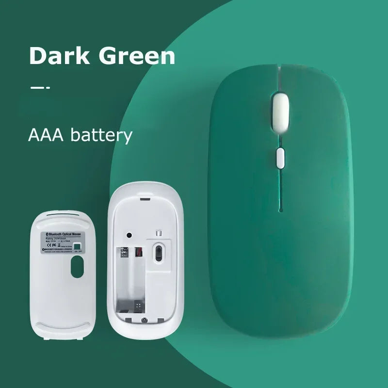 Congdi Mini Bluetooth Wireless Mouse – Ergonomic 1600 DPI Bluetooth Wireless Mouse PRIMED Matte-Deep Green