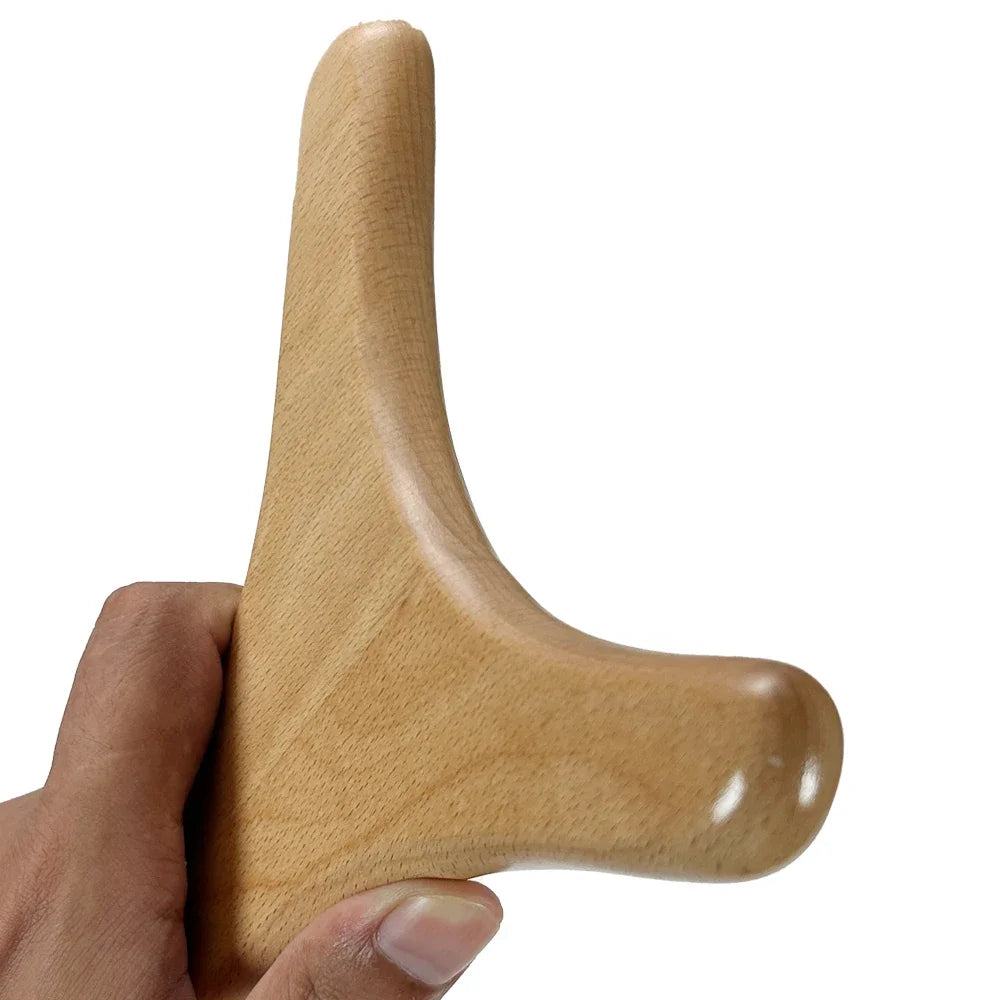 Wood Gua Sha Body Massage Tool – Sculpting & Muscle Roller Wood Massage Tool PRIMED