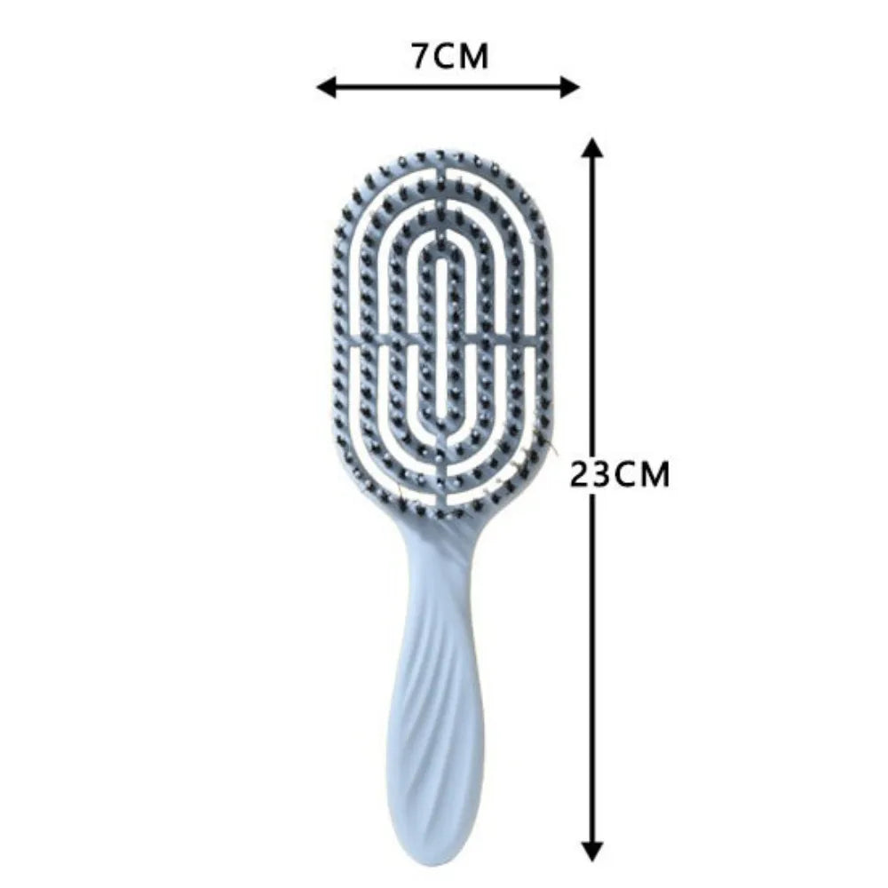 Wide-Tooth Scalp Massage Comb – Detangling Anti-Static Hair Brush