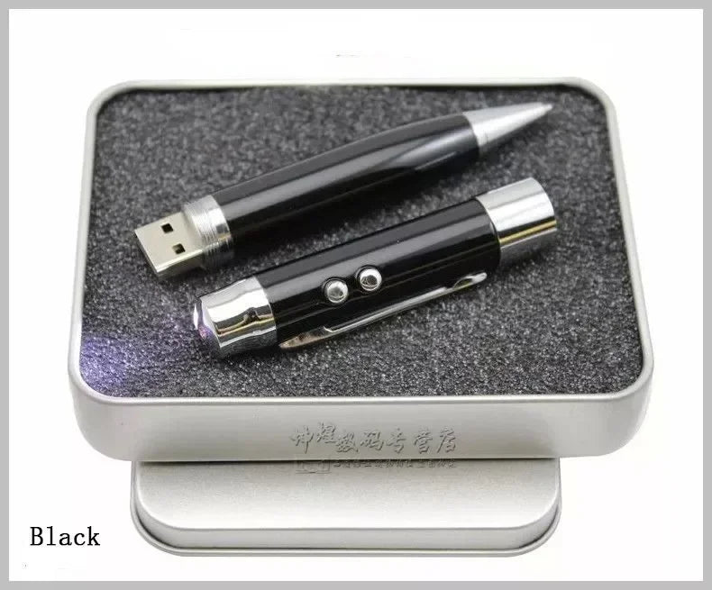 JASTER Metal Pen USB Flash Drive 16GB–128GB | Custom Logo USB Flash Drive PRIMED 4GB Black with box CN