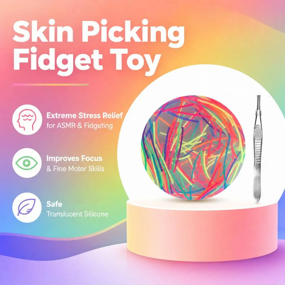 Sensory Fidget Picky Pad with Tweezers | Focus & Calm Toy