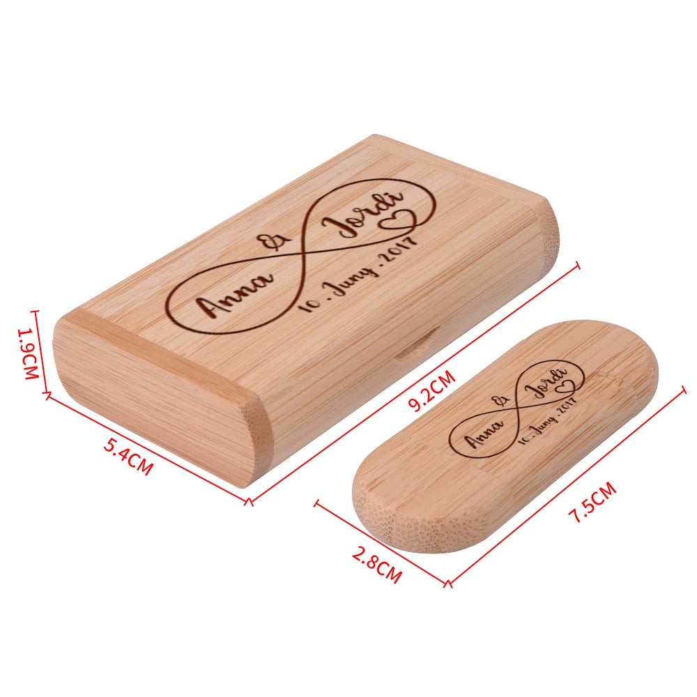 50-Pack Wooden USB 3.0 Type-C Flash Drive | Custom Logo USB Flash Drive PRIMED
