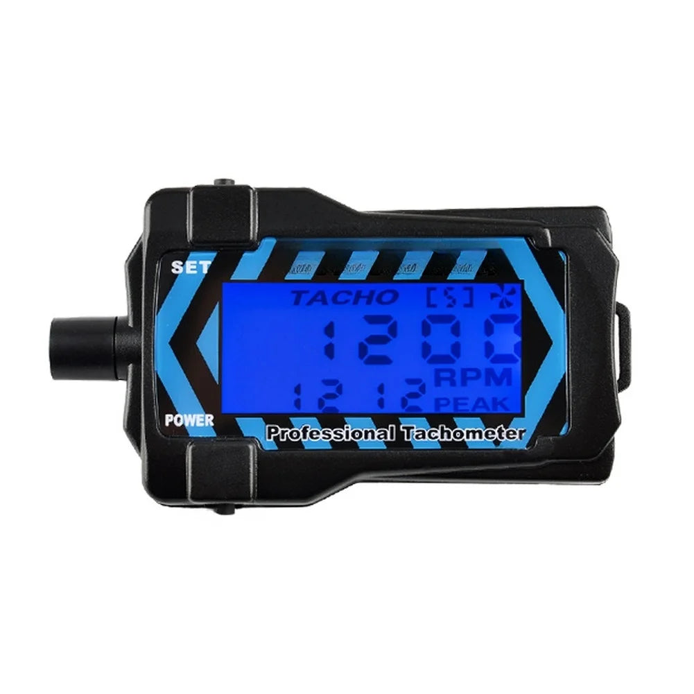 LED Handheld Tachometer – 2–9 Blade Propeller RPM Tester Handheld Tachometer PRIMED