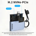 GODO M.2 NVMe SSD Enclosure USB 3.2 Aluminum | 2230 2242 SSD Enclosure PRIMED WHITE M.2 NVMe