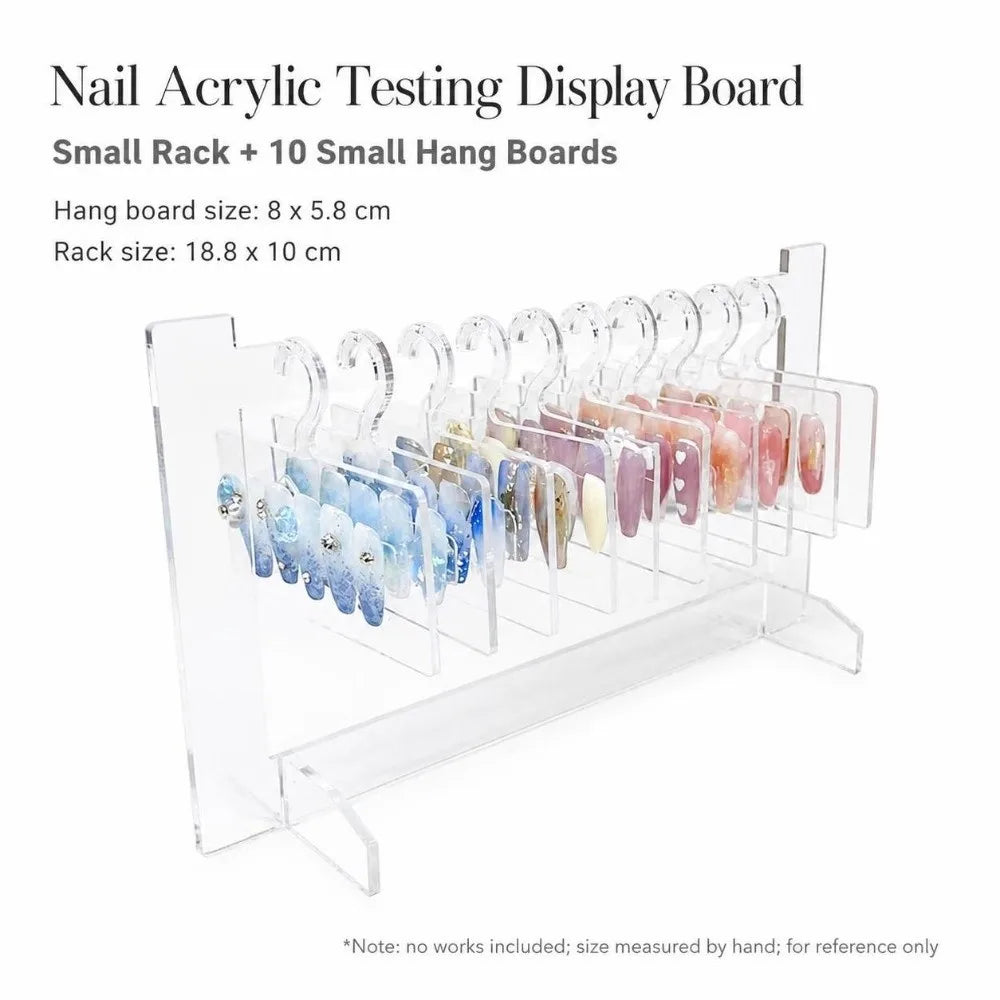 Acrylic Nail Art Display Rack – Transparent Desktop Stand