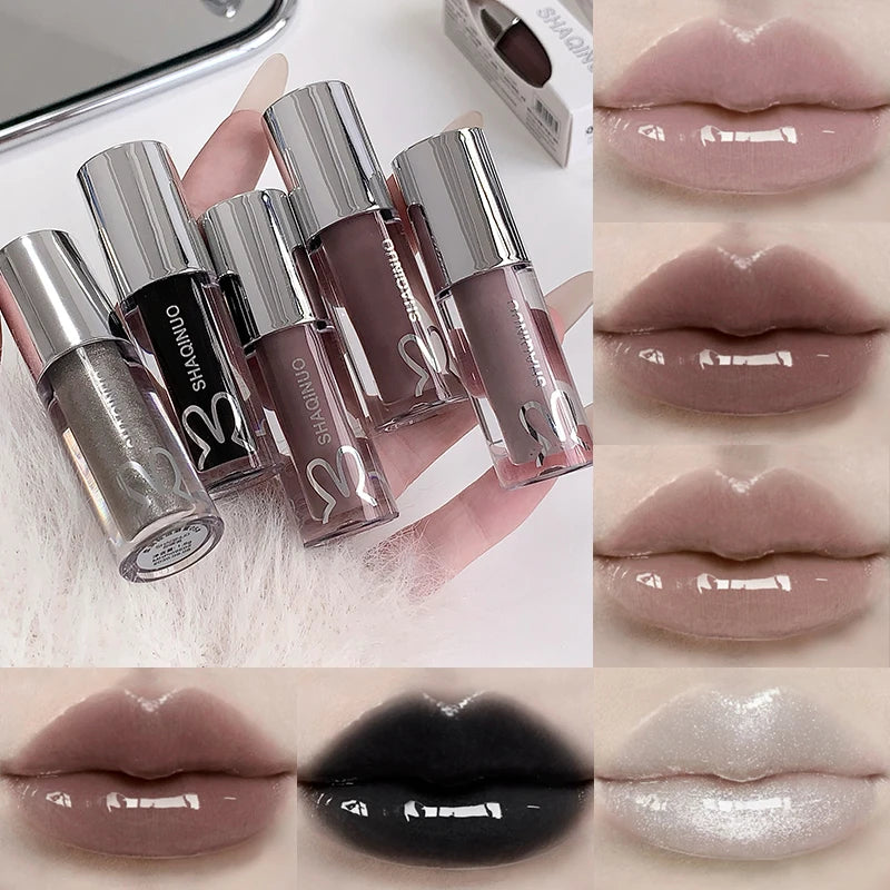 Mirror Watery Lip Gloss – High-Shine Sparkling Lip Tint Lip Gloss PRIMED