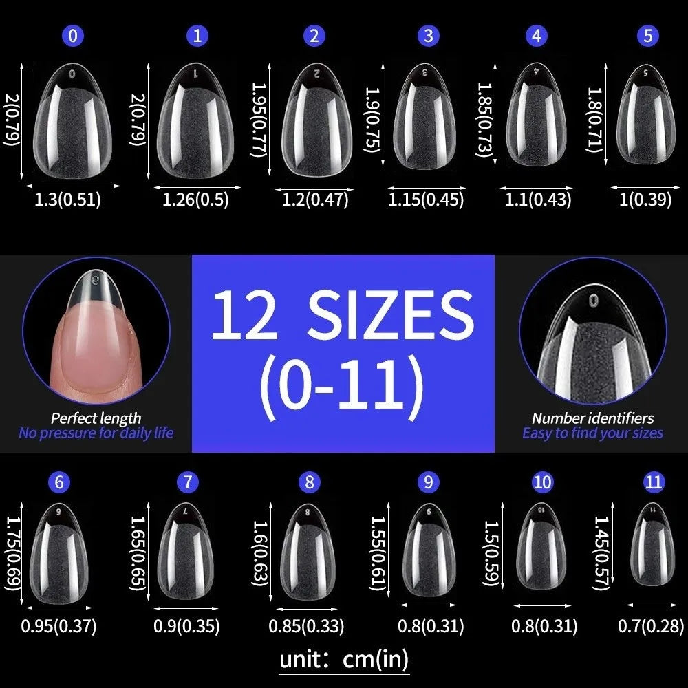 Half Matte Press On Nails Extra Short False Tips 120/240pcs