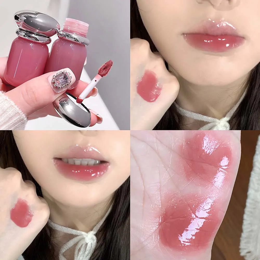 Nude Pink Mirror Lip Gloss – Hydrating Waterproof Korean Style Lip Gloss PRIMED 03