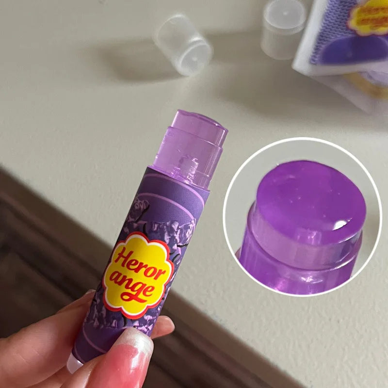 HERORANGE Fruit Lip Balm – Jelly Lip Mask & Primer, 4g Lip Balm PRIMED Grapes