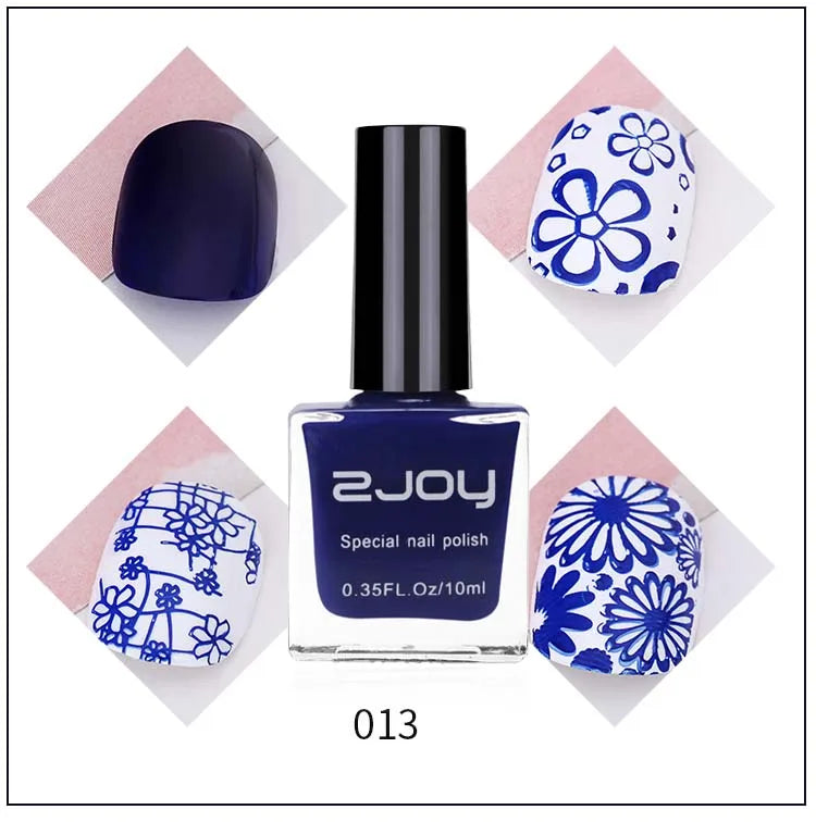 UV LED Stamping Gel Nail Polish 10ml | Vivid Nail Art Lacquer