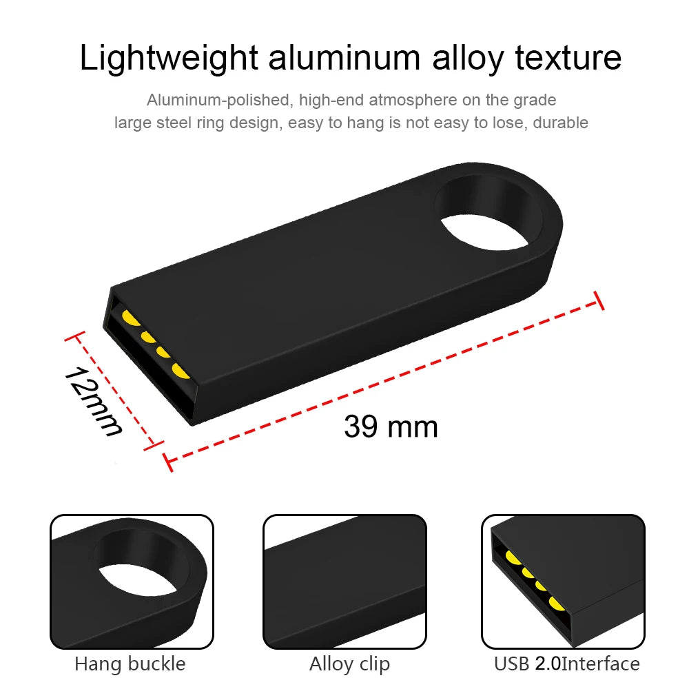 100-Pack Metal USB 2.0 Flash Drives | Free Custom Logo | Bulk USB Flash Drive PRIMED