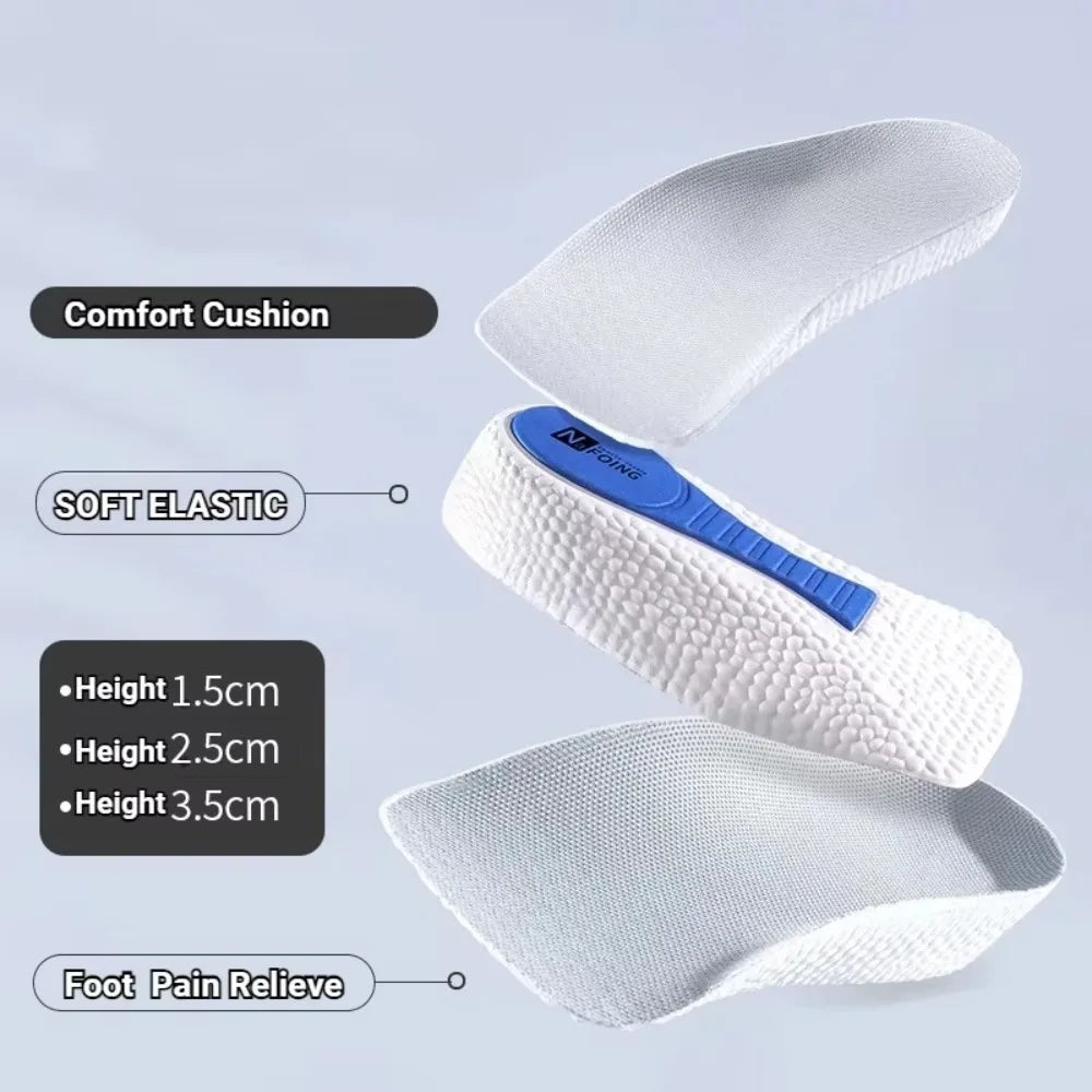 Memory Foam Height Increase Insoles – Arch Support 1.5–3.5cm Shoe Insoles PRIMED