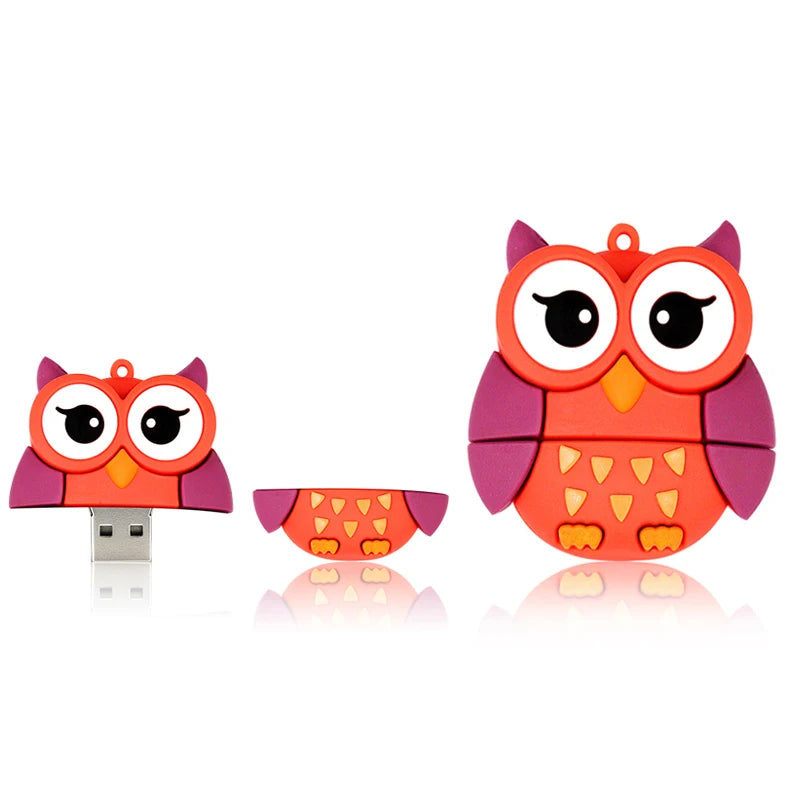 Cute Animal USB Flash Drive Fox Owl Cat | 4GB–64GB USB Flash Drive PRIMED