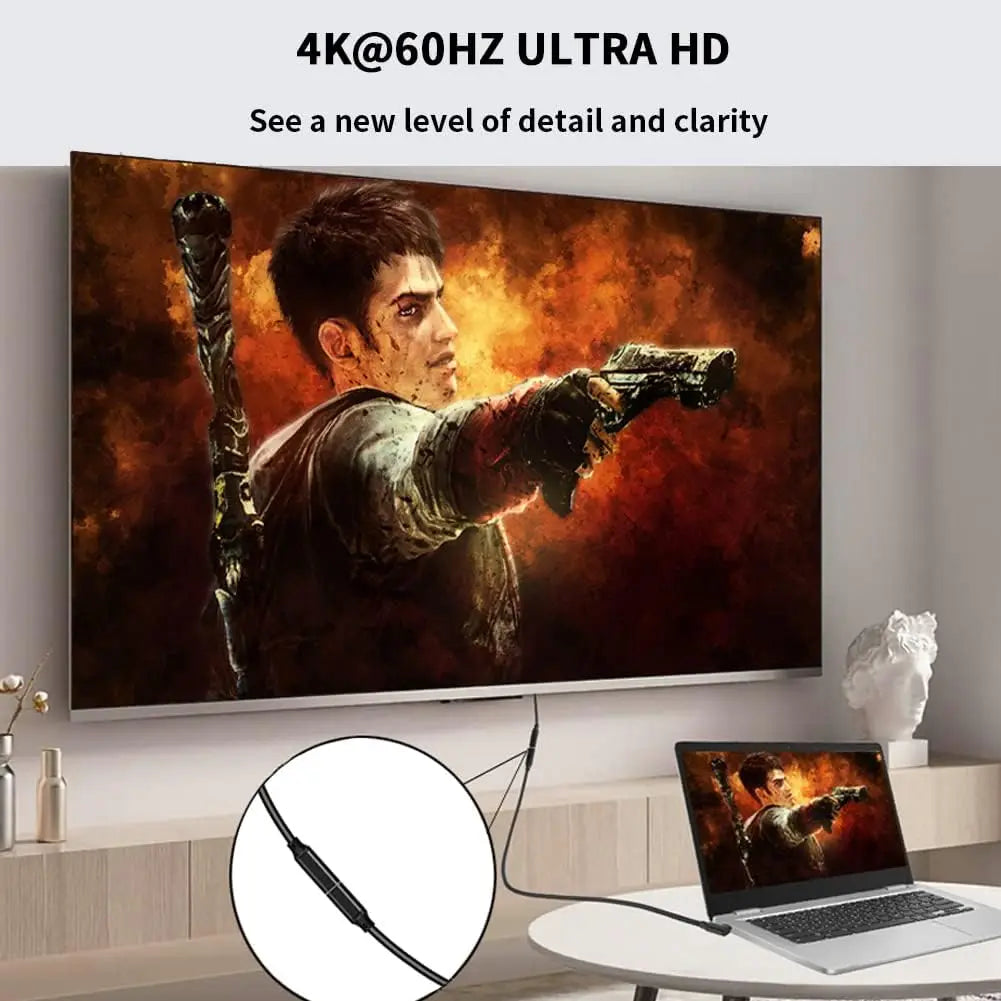 Hannord USB-C 90° Elbow Cable 100W 20Gbps VR Link Extension USB-C Extension Cable PRIMED