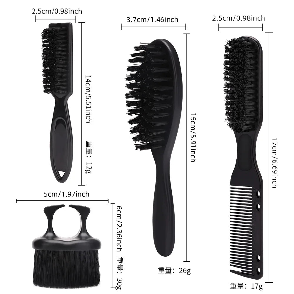 4-Pack Barber Neck Duster Brush Set – Soft Hairdressing Tool Barber Neck Duster Brush PRIMED
