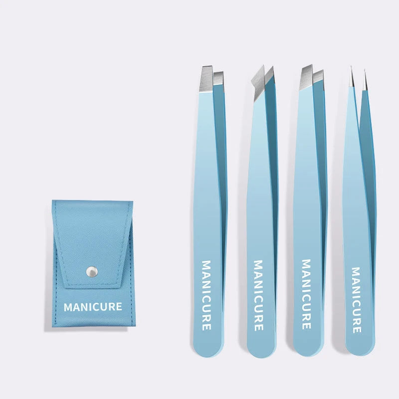 Stainless Steel Slanted Eyebrow Tweezer – Precision Hair Tool
