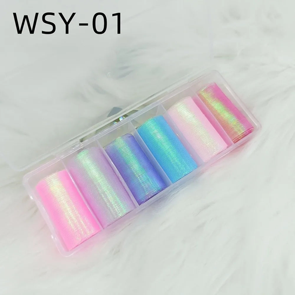 Mermaid Scale Nail Foils – 3D Fish Scale Transfer Stickers DIY