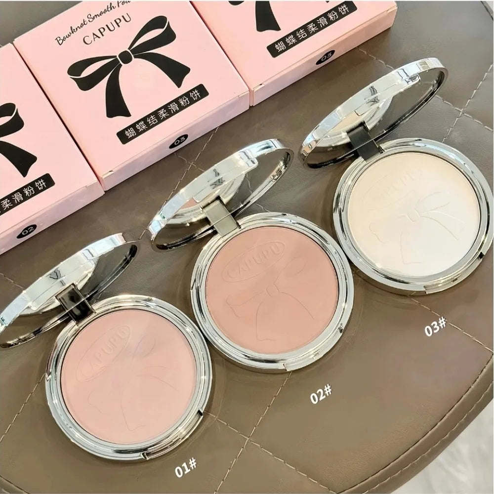 Bowknot Pressed Setting Powder – Matte Oil Control & Concealer Pressed Setting Powder PRIMED