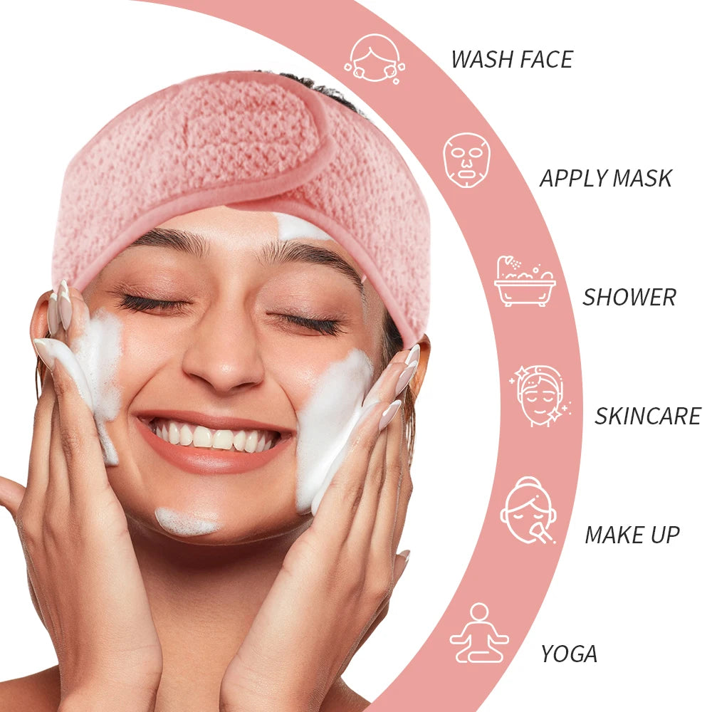 Adjustable Spa Facial Headband for Eyelash Extensions Spa Facial Headband PRIMED