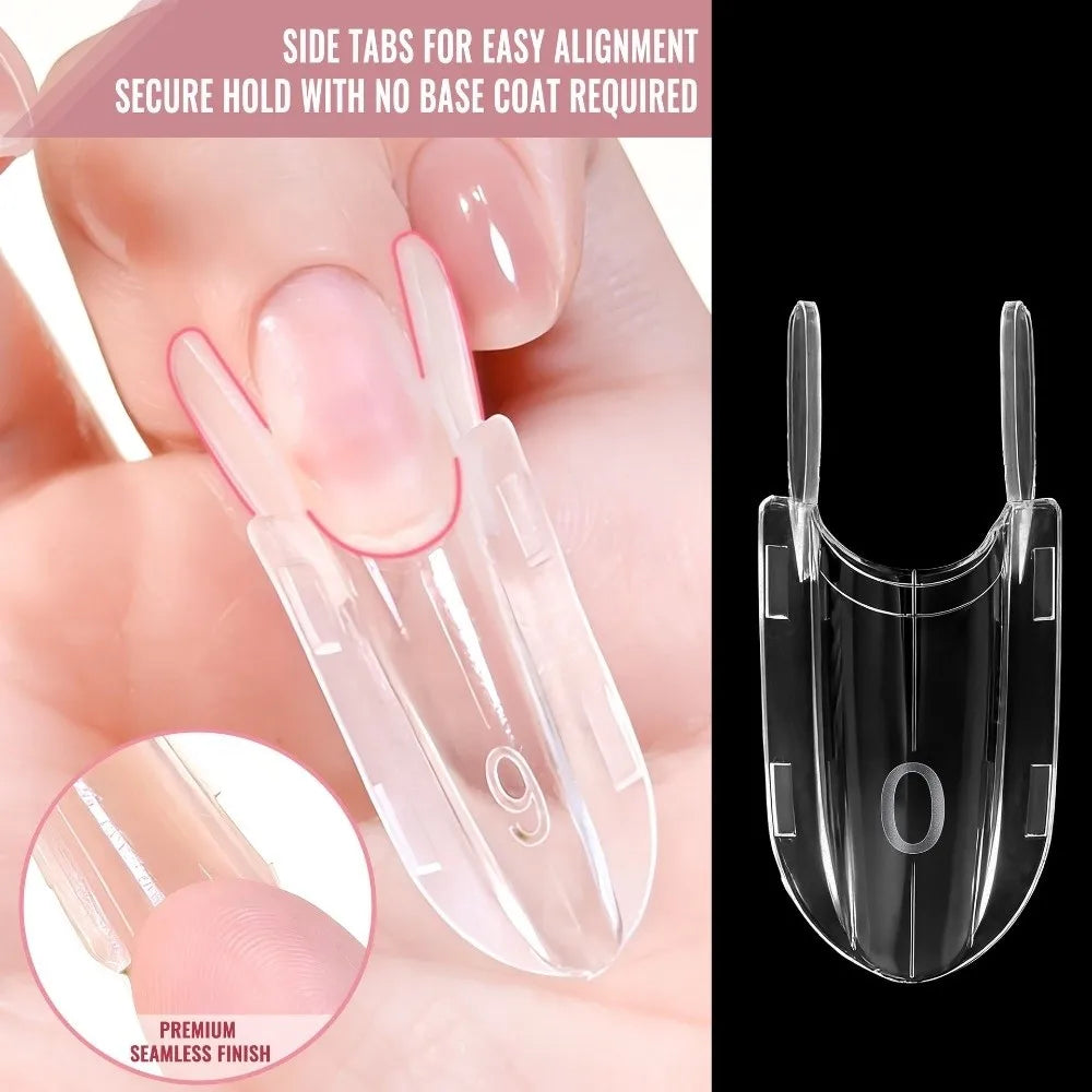 120Pcs Rocket Shape Dual Nail Form Molds | Full Cover DIY