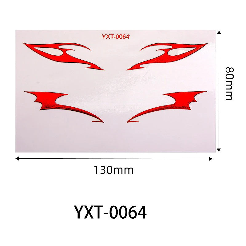 Purple Red Metallic Eye Makeup Stickers | Temporary Tattoo