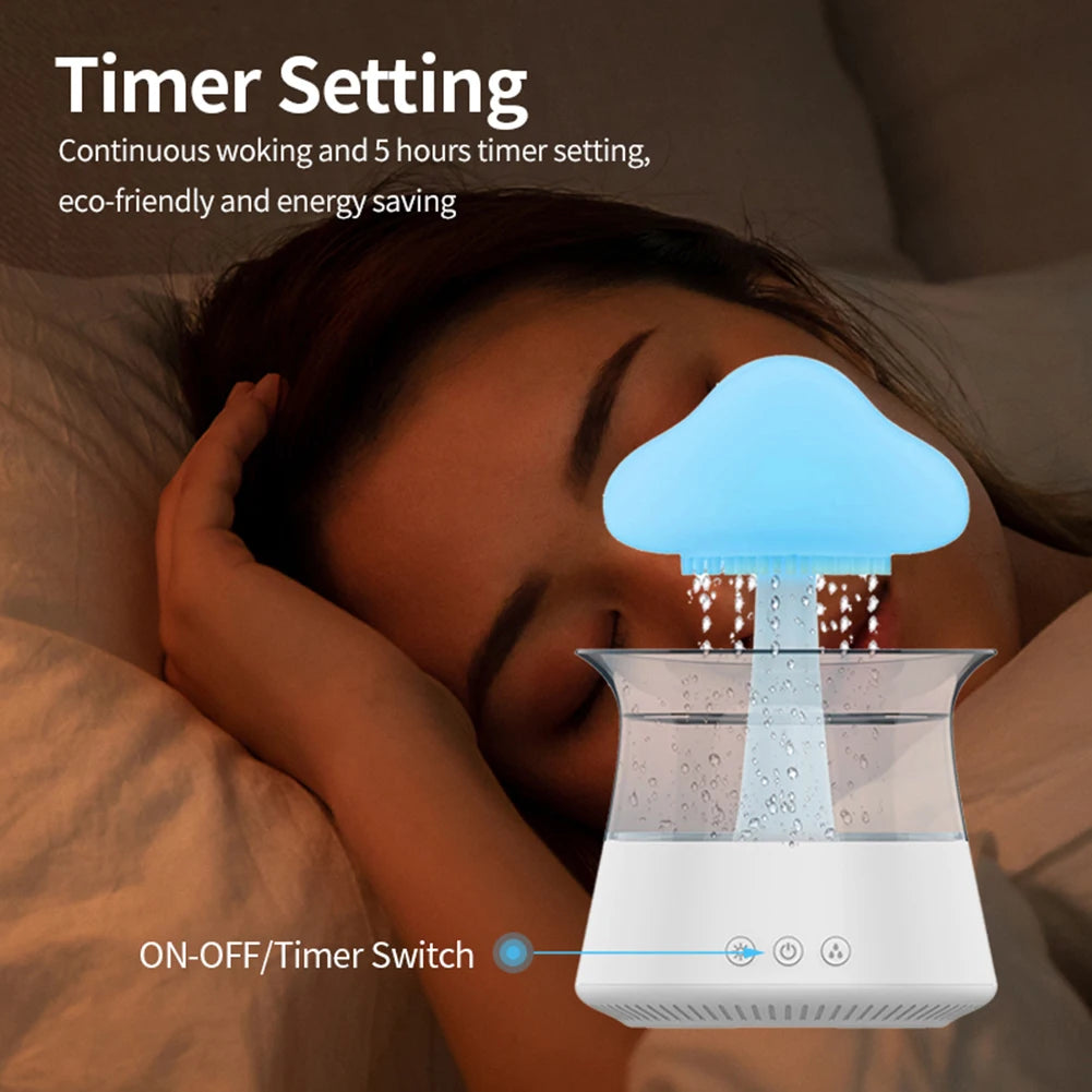 Mushroom Rain Mist Maker – LED Aroma Diffuser & Humidifier Aroma Diffuser Humidifier PRIMED