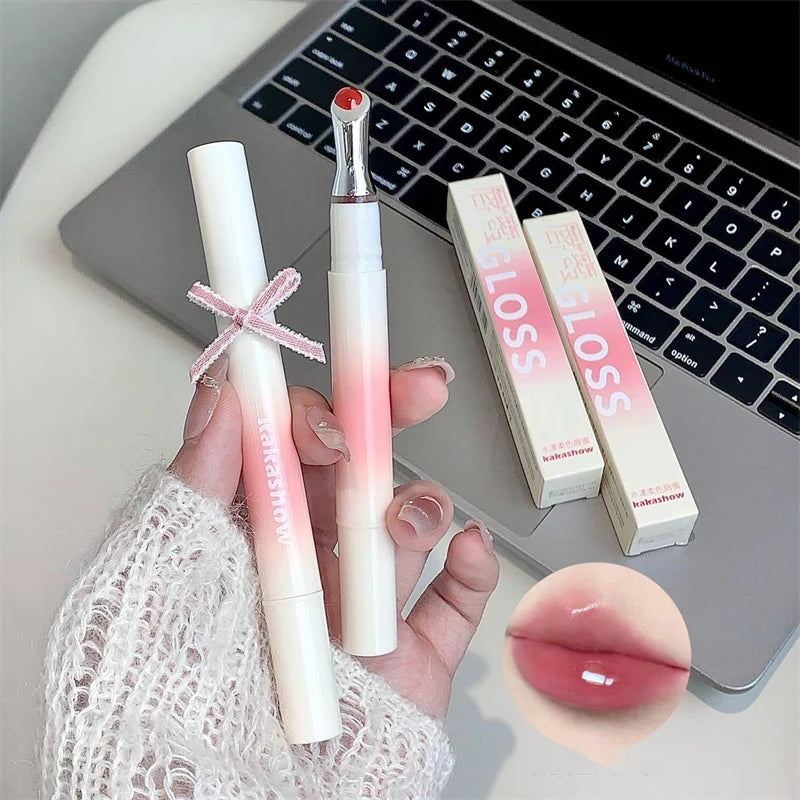 Mirror Watery Lip Gloss – Hydrating Jelly Tint Shiny Nude Lip Gloss PRIMED