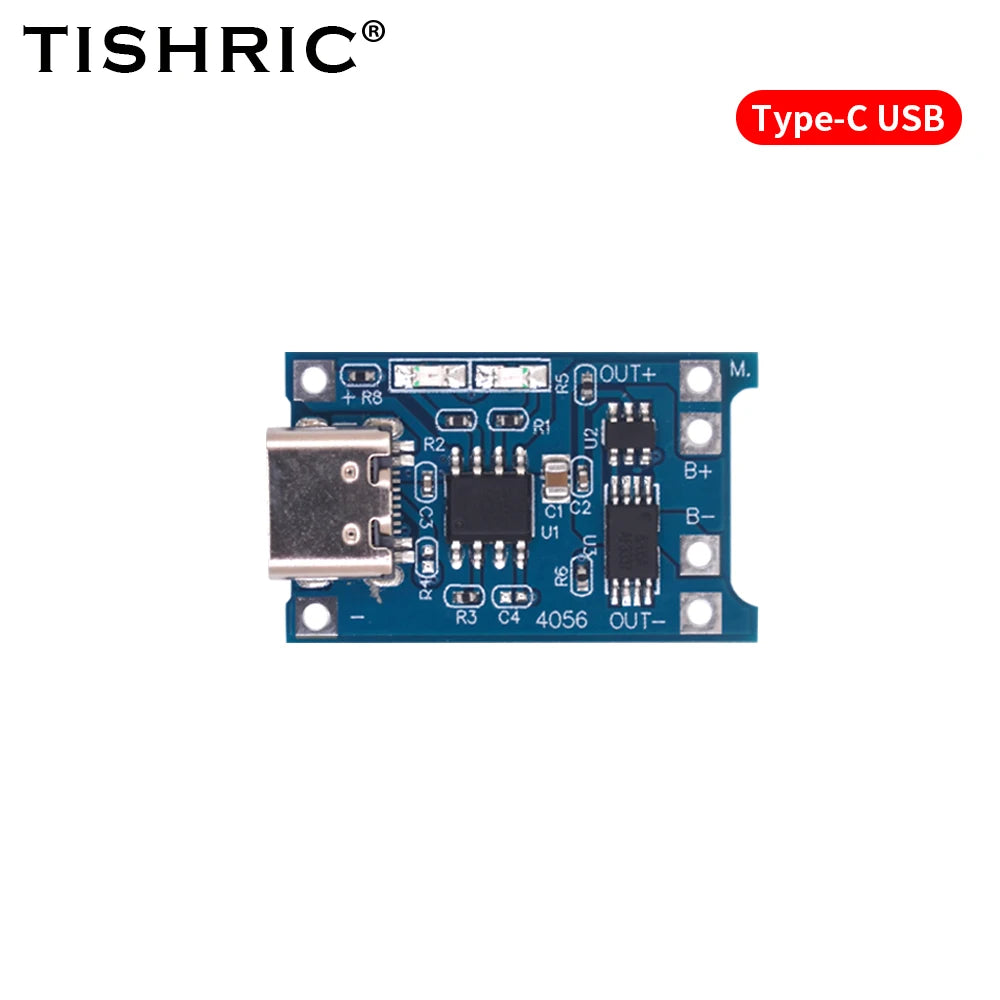 TP4056 18650 Lithium Battery Charger Module 5V 1A w/ Protection