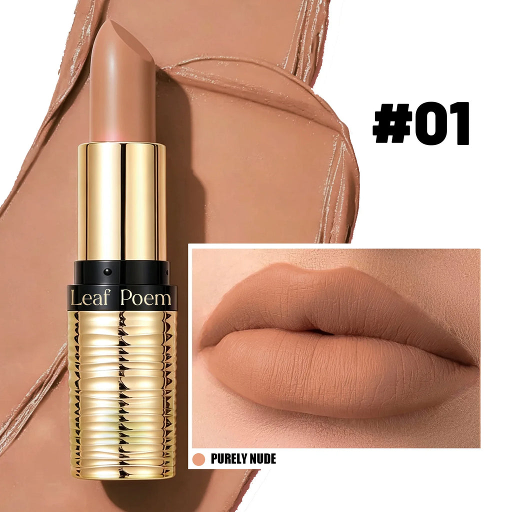 ZYXUAQIR Nude Matte Lipstick – Waterproof Velvet Long-Lasting Matte Lipstick PRIMED 01