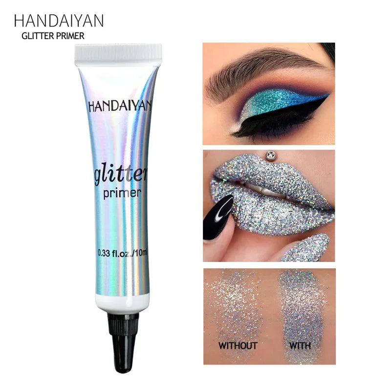 HANDAIYAN Glitter Eye Primer – Long-Lasting Eyeshadow Base Eye Makeup Primer PRIMED