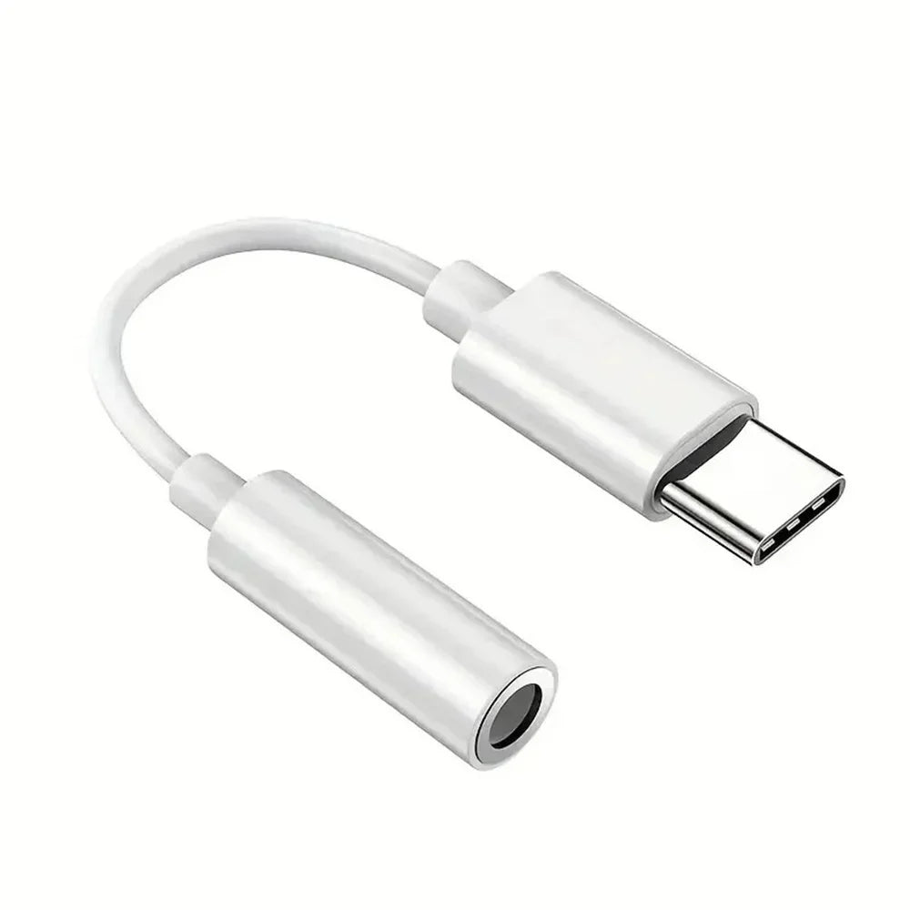 USB-C to 3.5mm Audio Adapter | HiFi DAC Jack Converter Audio Jack Adapter PRIMED White