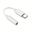 USB-C to 3.5mm Audio Adapter | HiFi DAC Jack Converter Audio Jack Adapter PRIMED White