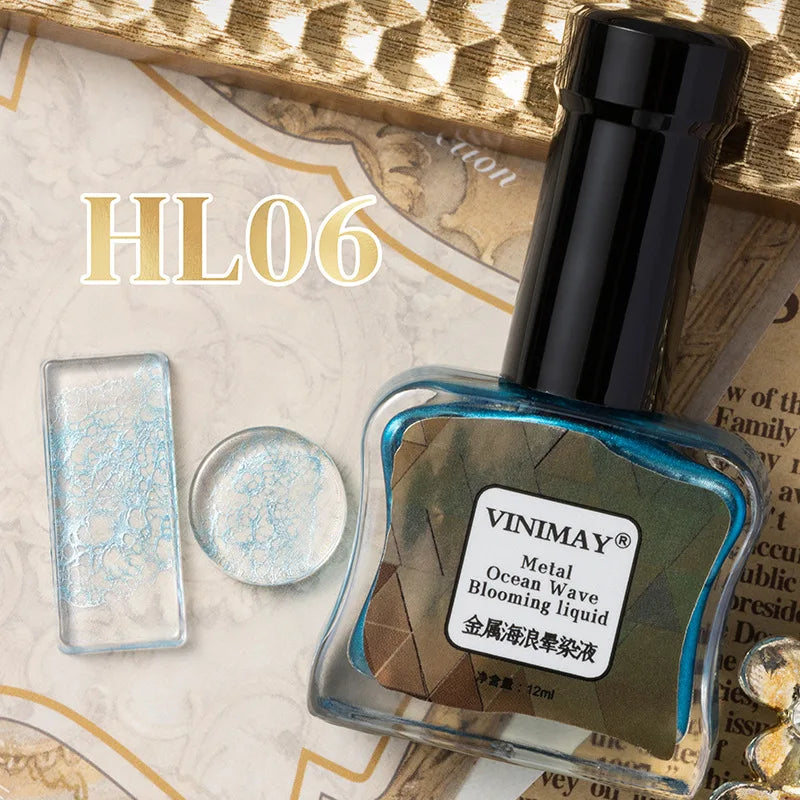 Ocean Wave Marble Nail Gel – Smoke Bubble Blending Polish 12ml