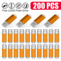 200PCS Custom USB Flash Drives 4GB–64GB | Bulk Laser Logo USB Flash Drive PRIMED 512M 200pcs Yellow