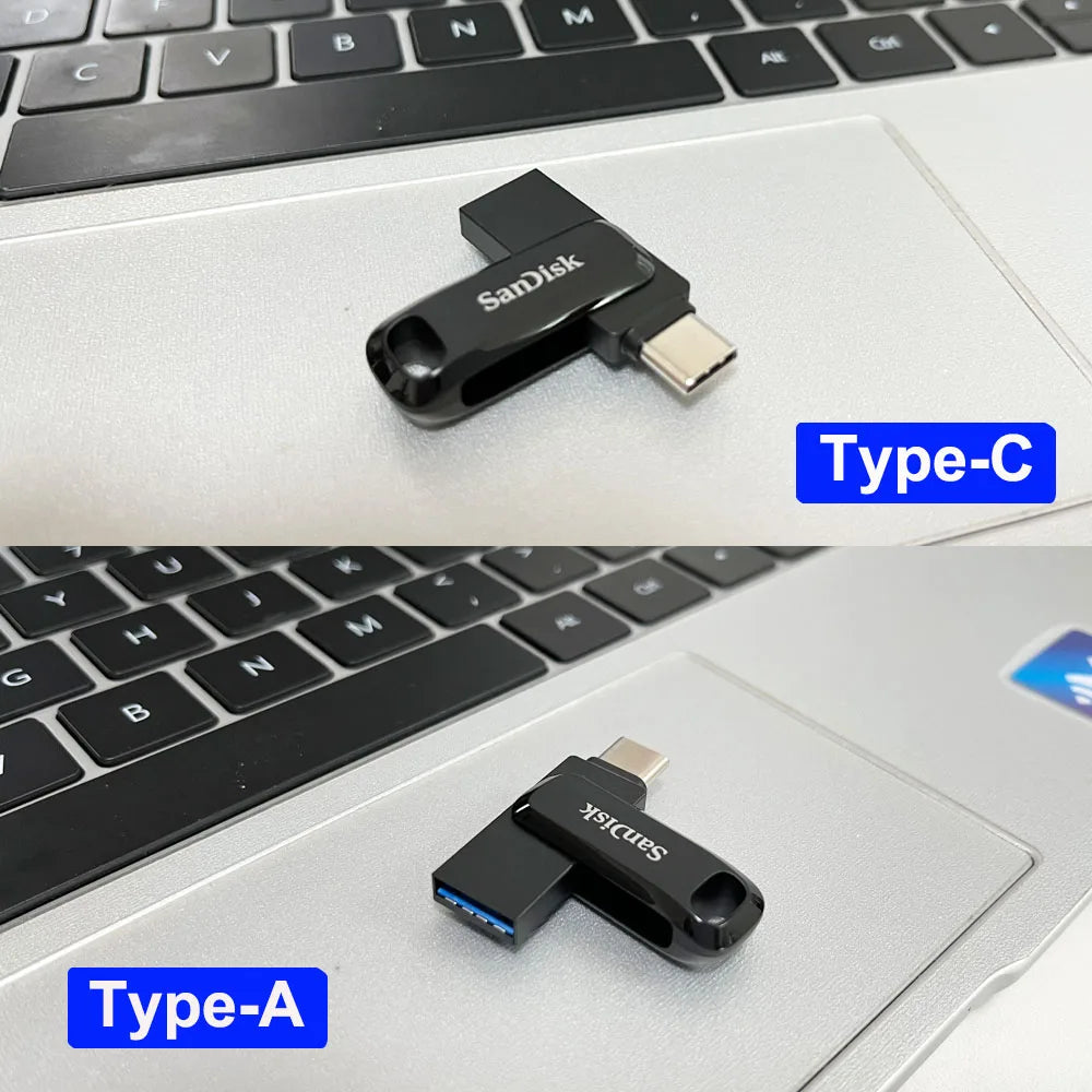 SanDisk Ultra Dual USB 3.2 Type-C Flash Drive 64–512GB USB Flash Drive PRIMED