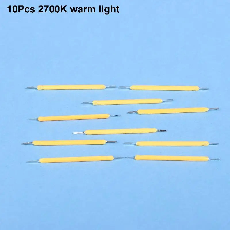 10-Pack 38mm DC3V LED Filament Beads – Edison Bulb DIY Parts