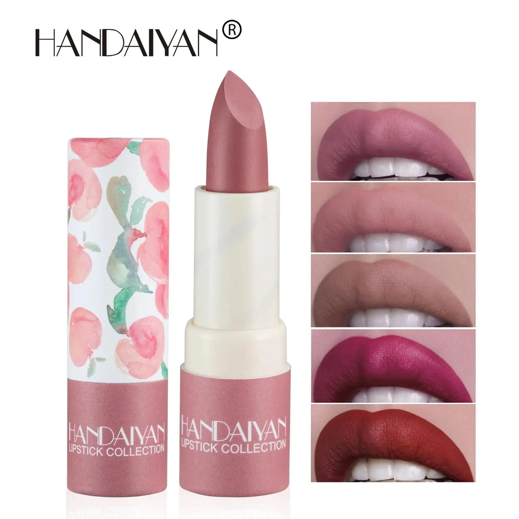 Handaiyan Velvet Matte Lipstick – 8 Colors, Waterproof Matte Lipstick PRIMED