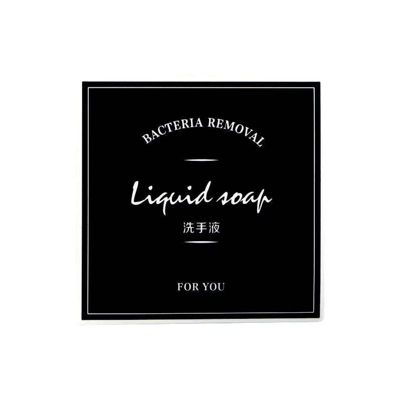 Waterproof Minimalist PVC Bathroom Label Stickers | Self-Adhesive