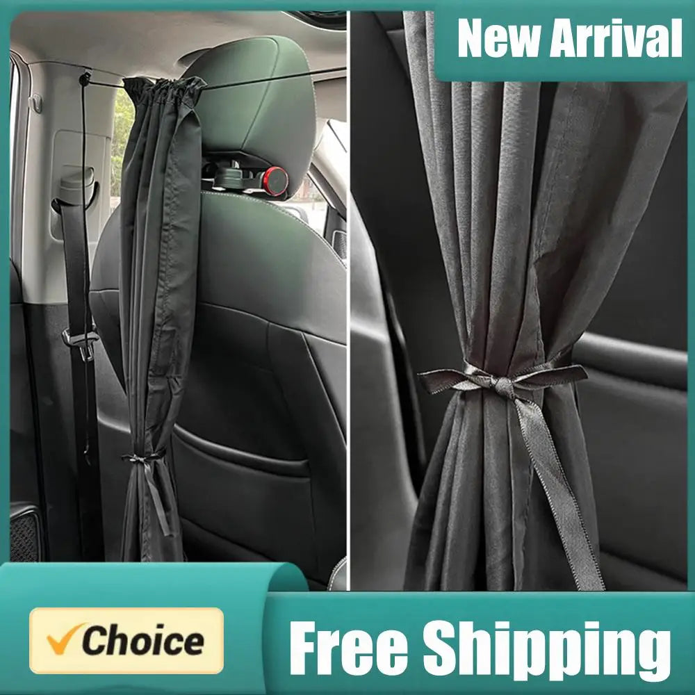 Universal Car Blackout Divider Curtain | Privacy & Sun Block Car Privacy Curtain PRIMED