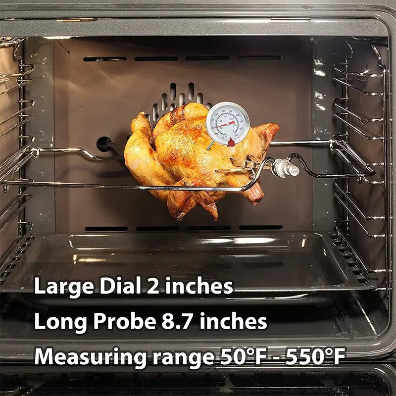 Deep Fry Thermometer Instant Read Dial | Stainless Steel Stem Kitchen Thermometer PRIMED