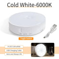 PIR Motion Sensor LED Night Light – USB Rechargeable Lamp Motion Sensor Night Light PRIMED With Switch White