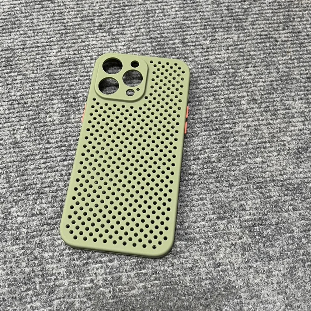 Cooling Breathable Silicone iPhone Case | Geometric Bumper Cover Silicone Phone Case PRIMED